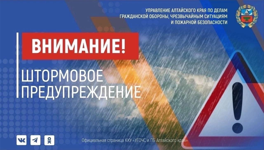 По данным синоптиков, 19 мая в Алтайском крае ожидаются порывы ветра до 18-21 м/с