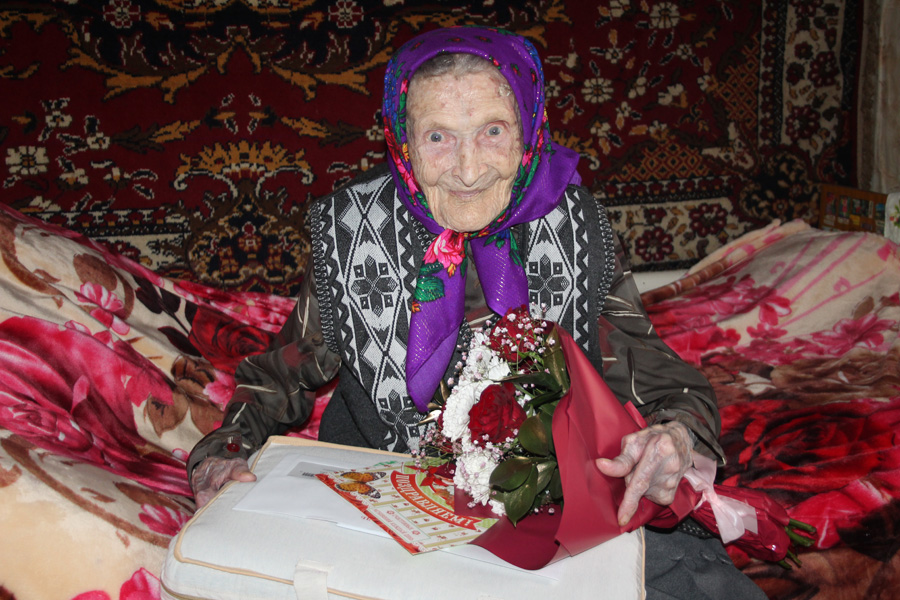 Ольге Емельяновне Рудецкой из п. Целинный исполнилось 95 лет